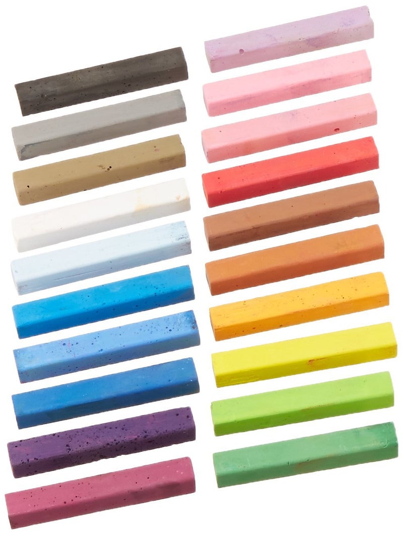 Derwent Alphacolor Soft Square Pastels MultiColored 144 Pastels per Set 101006