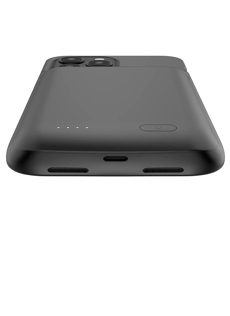 Generic - for iPhone 13 Pro Max/12 Pro Max Battery Case4800mAh Support SYNC Data Wired Headset External Backup Portable Pack Battery Charger Case for iPhone 13 Pro Max/12 Pro Max-6.7 inch - Image 1