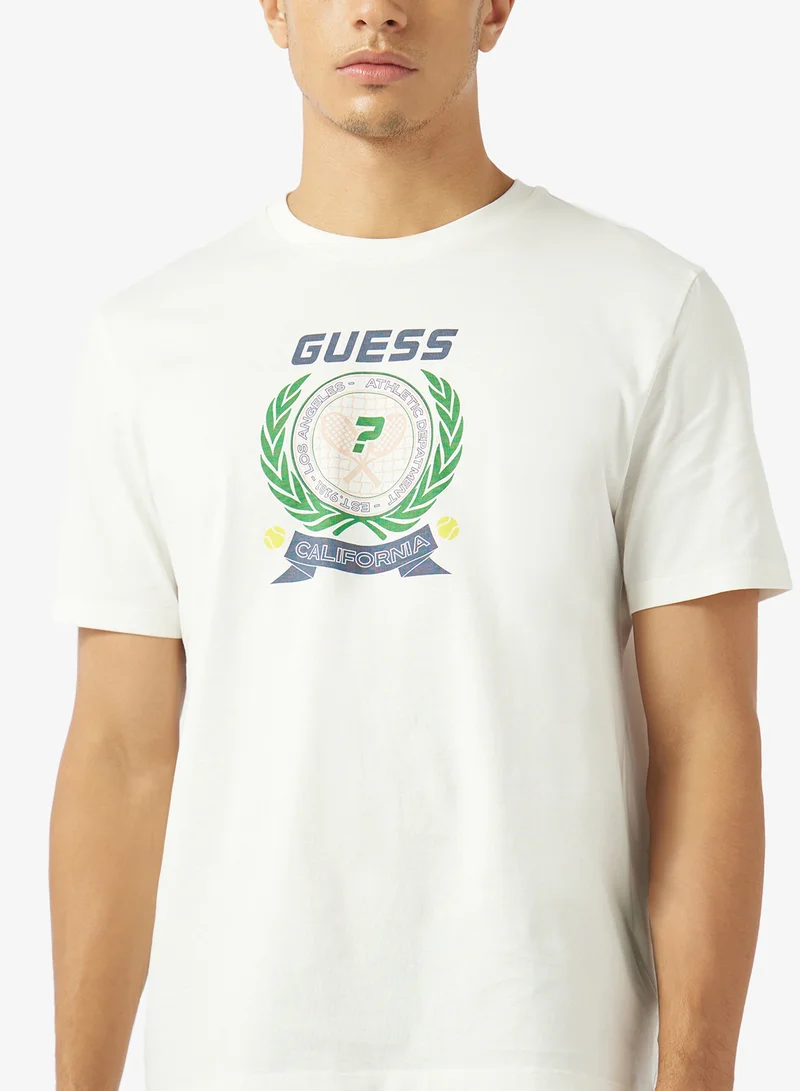 GUESS  Crew Neck Regular Fit T-Shirt for Men | Best Price UAE