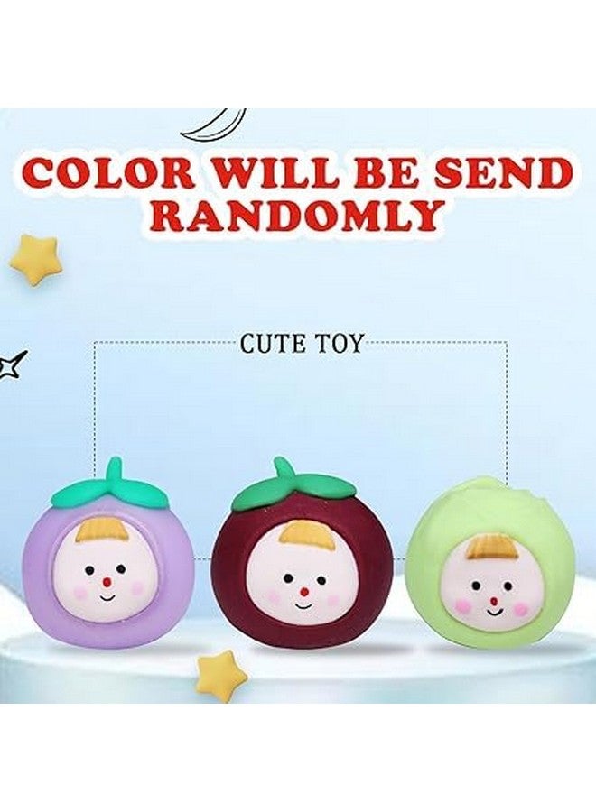 BOXO Squeeze Pinch Funny Squishy Toys for Kids and Adults | Cartoon Shape Soft Stretchy Squishy Toys for Kids Return Gift (Vegetable Soft Toy) - Image 4
