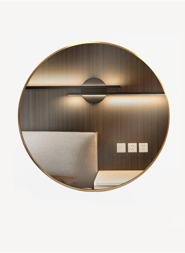 Living A Wall Mirror With A Unique And Luxurious Design With A Distinctive Golden Frame  - Image 3