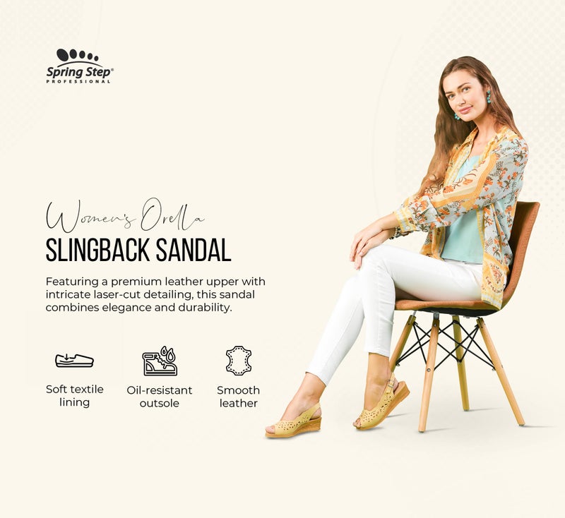 Spring Step Women's Orella Slingback Sandal,Beige,36 EU/5.5 - 6 M US - Image 4