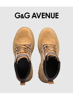 G&G AVENUE Boots for Women Ladies Martin Boots Winter Motorcycle Boots Lace Up Shoes Ladies Casual Thick  - Image 3