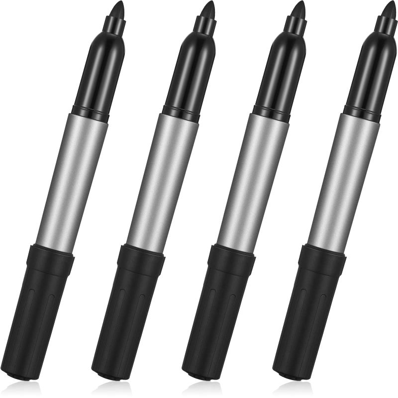 Tinlade Cattle Ear Tags Markers Bulk Livestock Ear Tag Marking Pen Black Ink Cattle Marking Pen Livestock Accessories Supplies for Cow Sheep Horse Donkey - Image 1