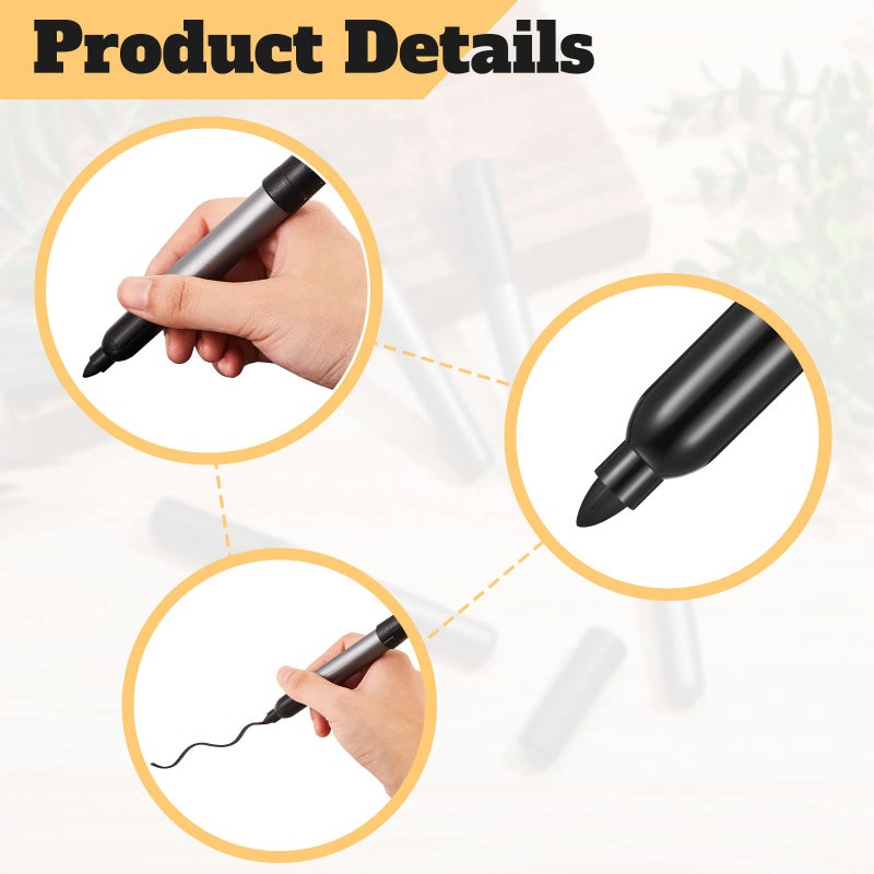 Tinlade Cattle Ear Tags Markers Bulk Livestock Ear Tag Marking Pen Black Ink Cattle Marking Pen Livestock Accessories Supplies for Cow Sheep Horse Donkey - Image 4