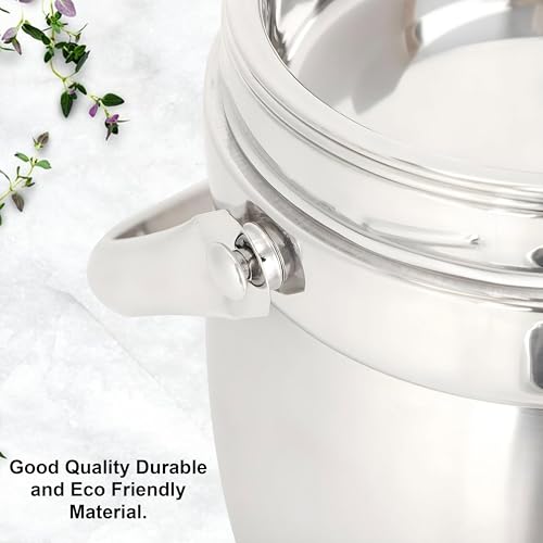 Oblivion Stainless Steel Lunch Box 2.2 LTR. Insulated Double Vacuum-Layer, Keeps Food Hot or Cold for Hours, Leak-Proof, Durable, Eco-Friendly, Perfect for Office, School, and Travel Use (1 Pc) - Image 3