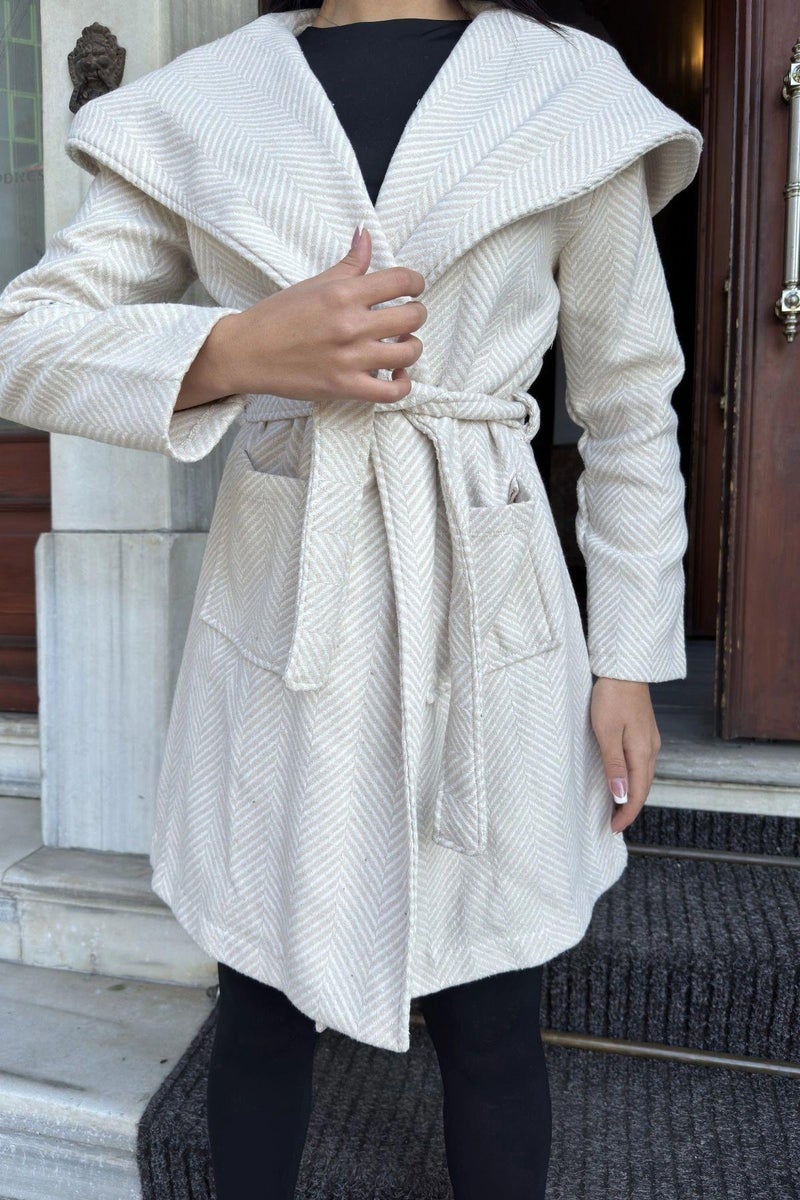 Weshaya Coat Women Ecru - Image 3