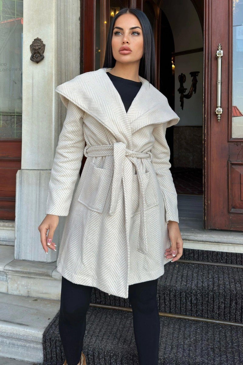 Weshaya Coat Women Ecru - Image 1