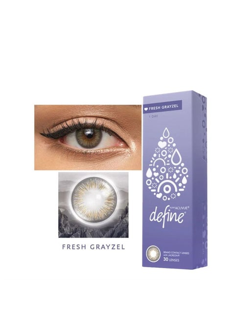 1 Day Acuvue Define FRESH GRAYZEL B.C 8.5 Pack Of 10P