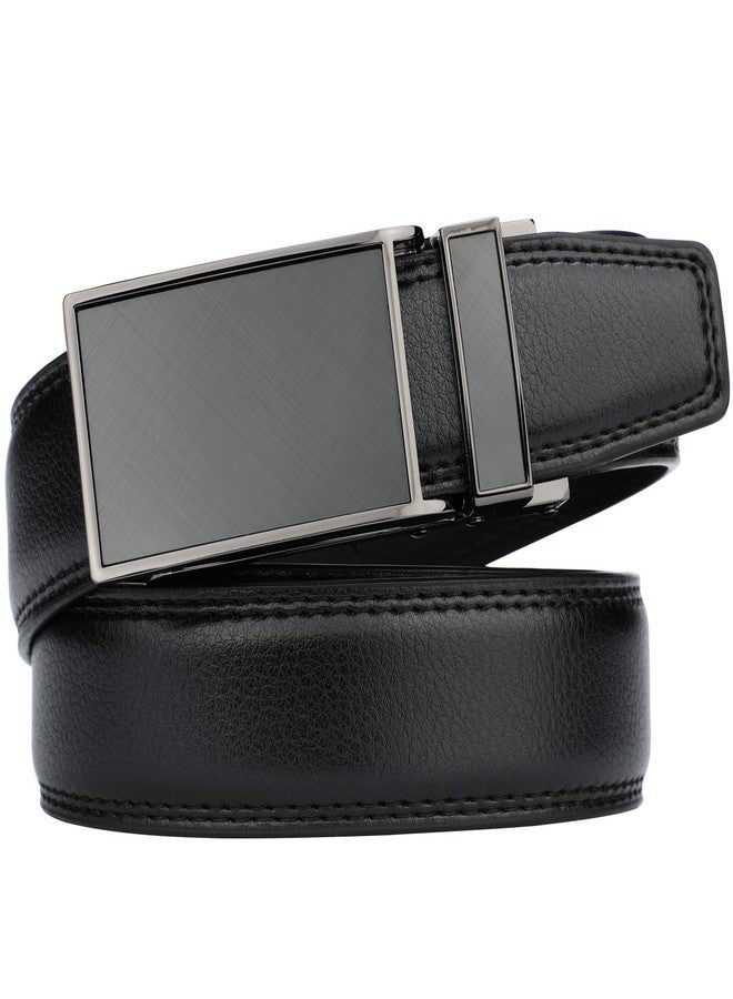 HIMI Men's Comfort Genuine Leather Ratchet Dress Belt with Automatic Click Buckle - Image 2