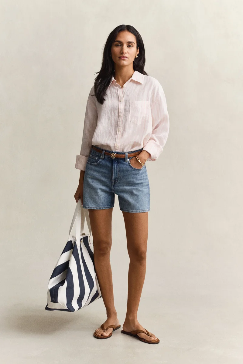 GANT Relaxed Fit Striped Linen Shirt