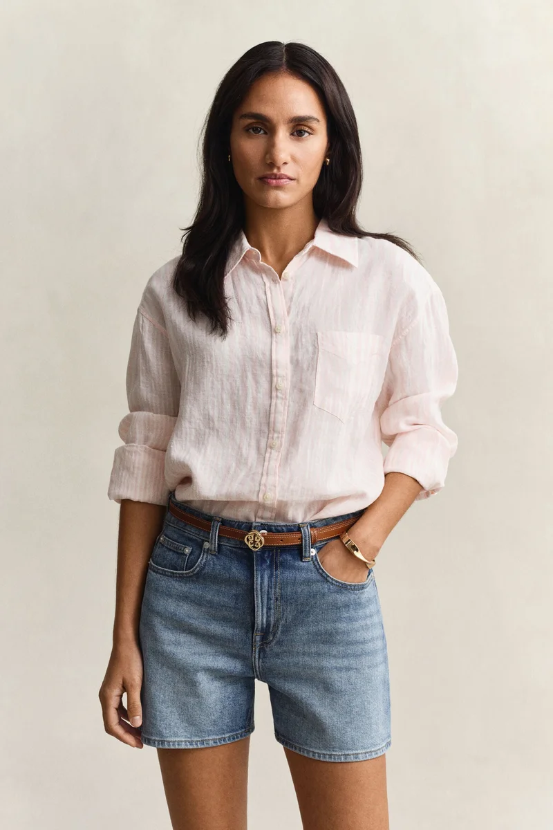 GANT Relaxed Fit Striped Linen Shirt