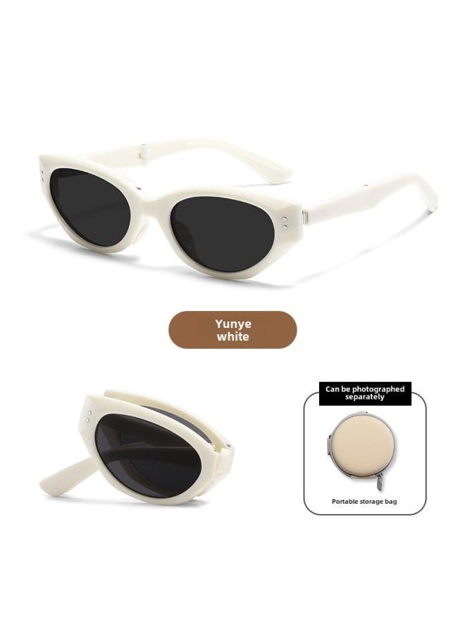 xozgdovg - New Folding Sunglasses Uv-proof Polarized Women's European And American Cat Eye Fashion Outdoor Sunshade - Image 1