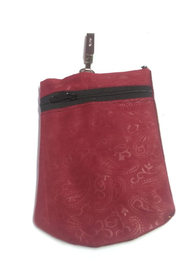 SUMERA WARQ Embroidered Mobile Pouch for Women Multicolor Designer Ethnic Rajasthani Handmade Phone Cover/Case with Sling and Waist Clip by SAS It Up (Mehroon) - Image 3