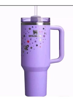 Olivia Rodrigo Special Edition 40oz Stanley Quencher Tumbler – Double-Wall Vacuum Insulated Stainless Steel Travel Cup with Leak-Resistant FlowState Lid, Reusable Straw & Easy-Grip Handle – Keeps Beverages Hot or Cold for Hours – Stylish Hydration Gift for Fans, Coffee, Water & Tea Lovers