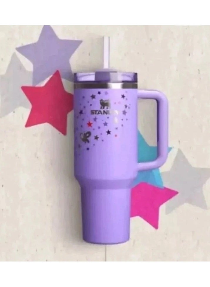 Stanley - Olivia Rodrigo Special Edition 40oz Stanley Quencher Tumbler – Double-Wall Vacuum Insulated Stainless Steel Travel Cup with Leak-Resistant FlowState Lid, Reusable Straw & Easy-Grip Handle – Keeps Beverages Hot or Cold for Hours – Stylish Hydration Gift for Fans, Coffee, Water & Tea Lovers - Image 1