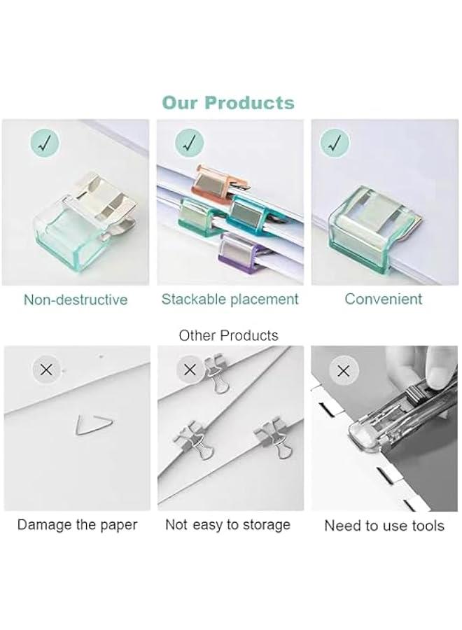 Generic Assorted sizes binder clips with cute smiling faces, office supplies & teacher gifts.  - Image 3