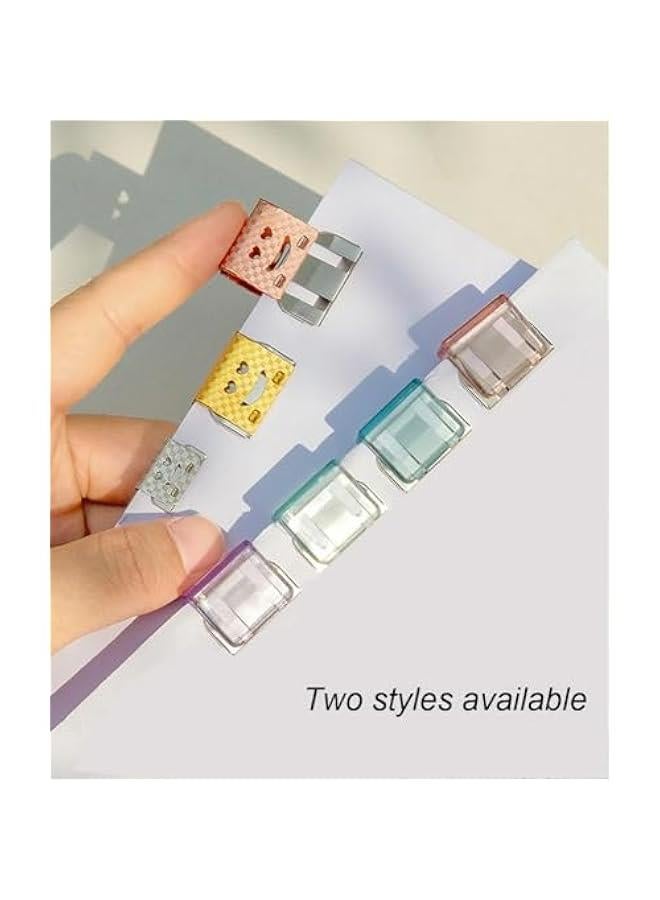 Generic Assorted sizes binder clips with cute smiling faces, office supplies & teacher gifts.  - Image 5