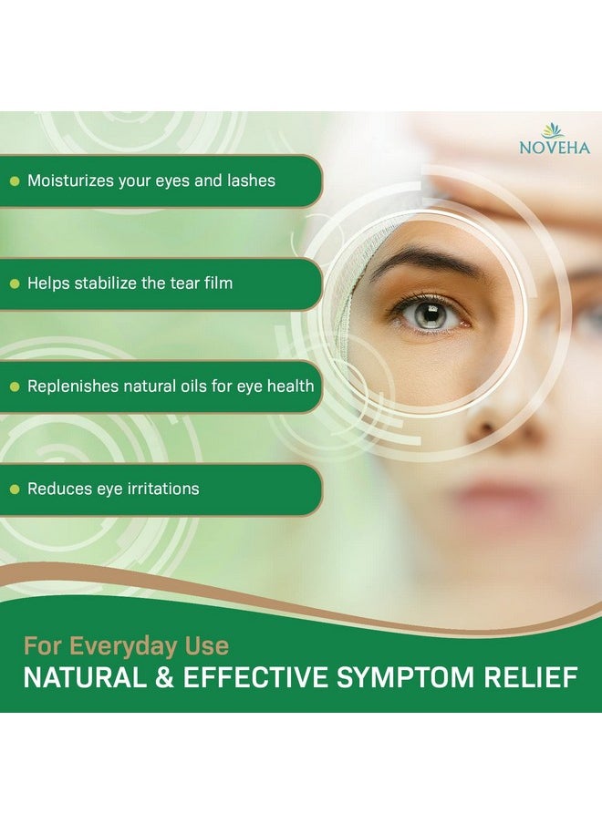 NOVEHA - Tea Tree & Coconut Oil Eyelid & Lash Wipes For Demodex Blepharitis & Itchy Eyes Effective Eyelash Wipes With Aloe Vera Natural Makeup Remover & Daily Eye Cleanser 60Pcs (Pack Of 3) - Image 1