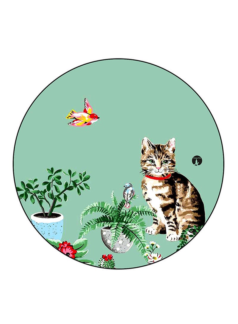 RKN Cat Printed Mouse Pad  Multicolour
