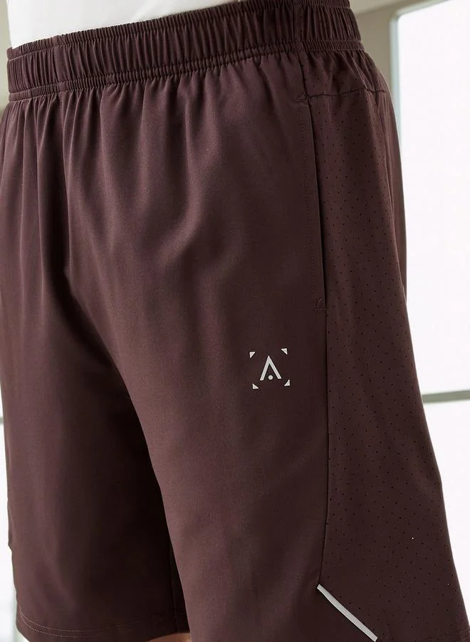 Splash Active Regular Fit Shorts with Elasticated Waistband