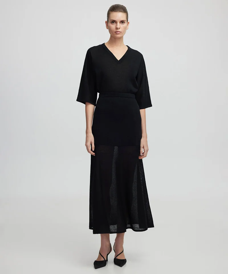 Ipekyol Combined Knit Skirt