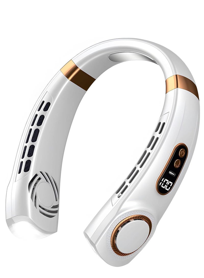 general Neck Fan Rechargable, Portable Fan, Hands Free Bladeless Fan, Neck Fan Air Conditioner, Quiet Fan for Indoor Outdoor,4000mAh Battery USB - Image 1