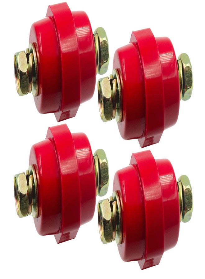 LBY 4pcs Busbar Insulator, -30 Polyester Standoff Insulators with Screw(M8), High-Strength Busbar Insulator Supporter, Resin(Red) - Image 4