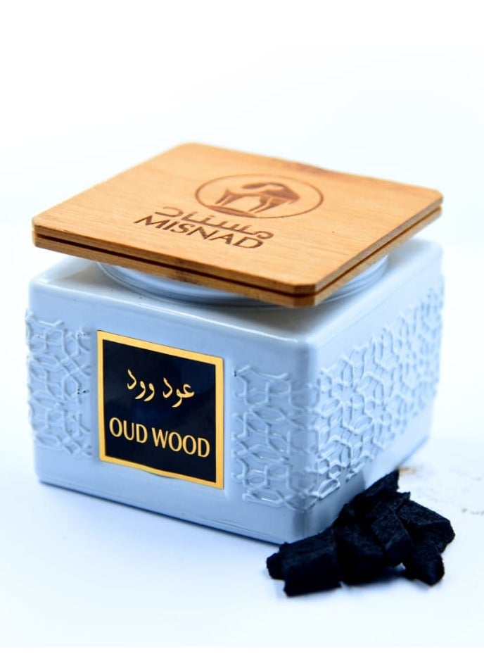 Misnad Oud Wood | Premium Natural Oud Chips for Fragrance & Aromatherapy 110 gm|Arabic  incese.