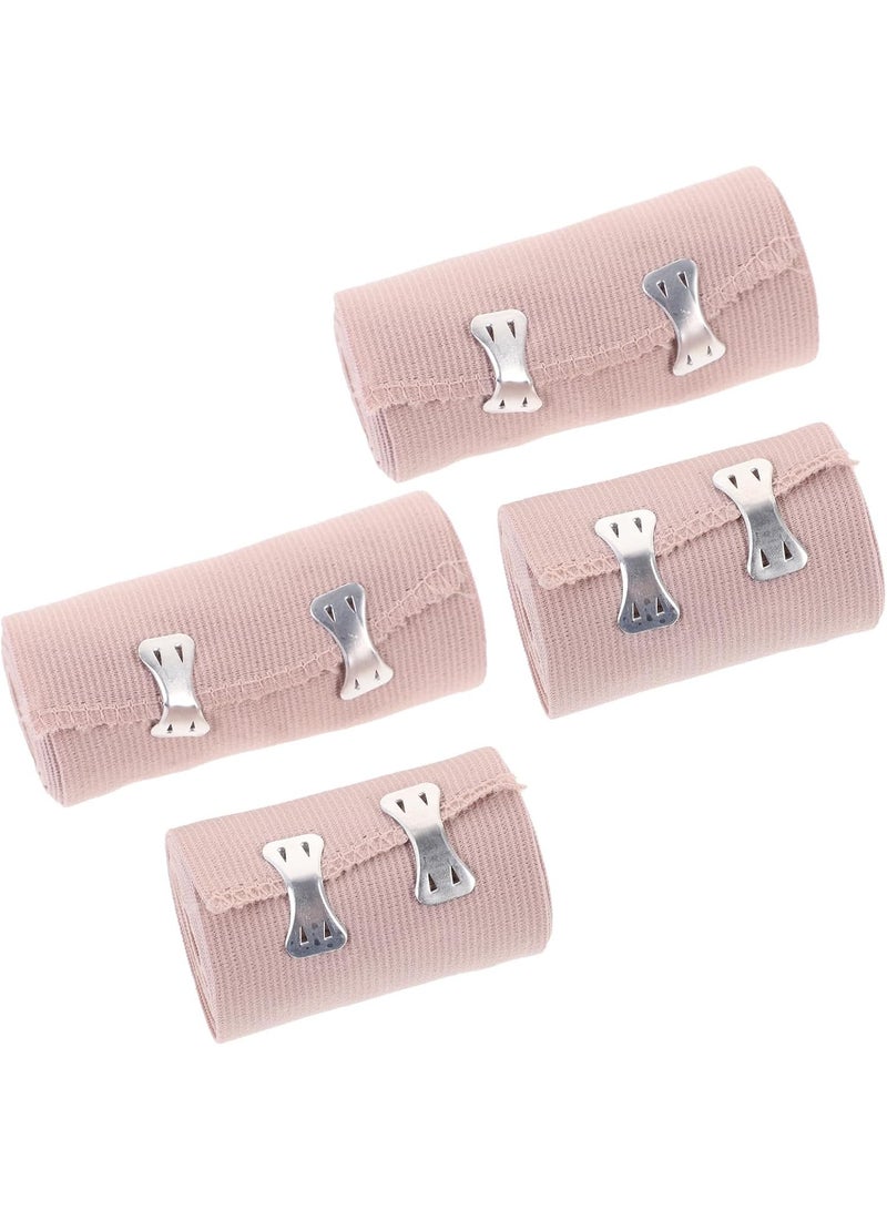 KOWVOWZ 4 PCS Elastic Bandage, Elastic Bandage Wrap, Compression Elastic Bandage, Bandage with Clip Closure-Stretch Wraps for Foot Ankle Knee Leg Arm & Body Muscle Sprains Sports Injury Edema Care  - Image 1