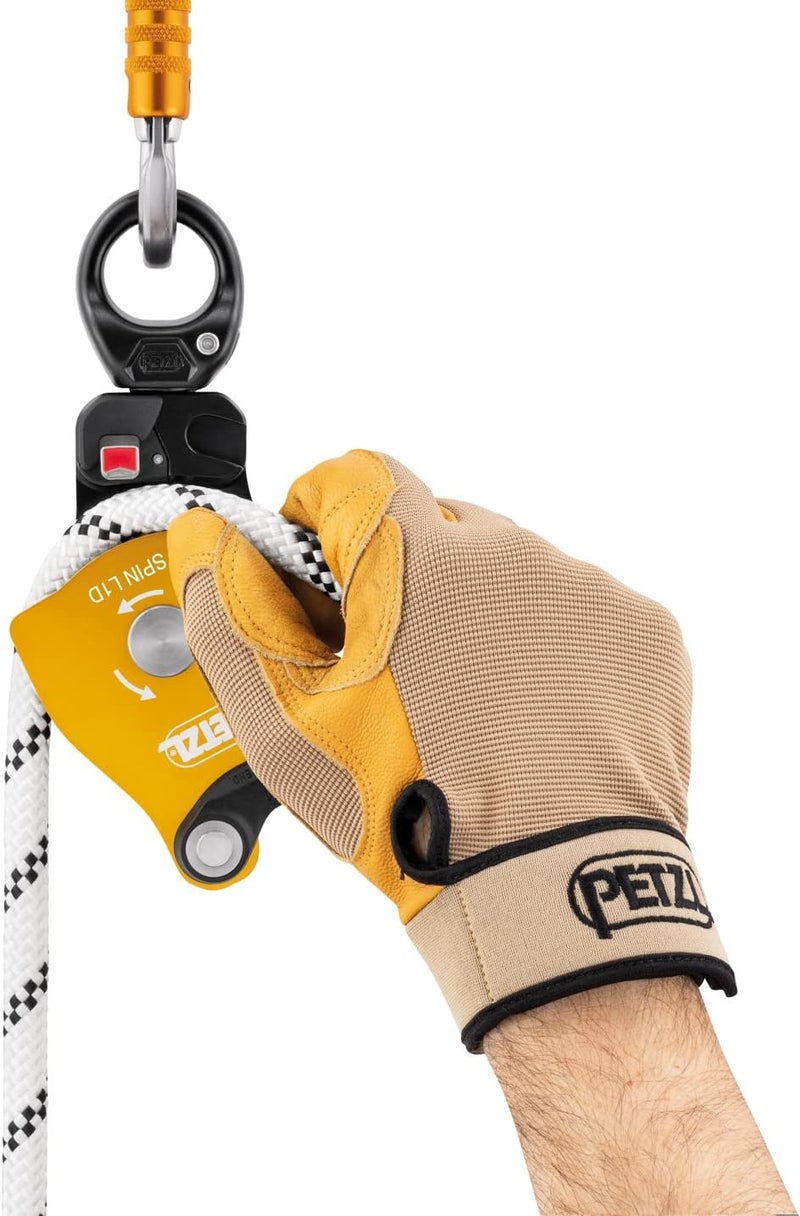 PETZL Spin L1D Simple Pulley - High Efficiency with Unique Sense of Rotation, Yellow, One Size, Unisex-Adult - Image 4