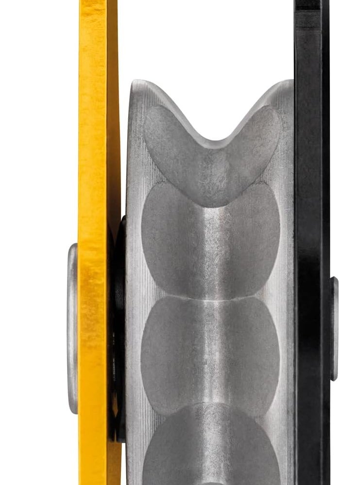 PETZL Spin L1D Simple Pulley - High Efficiency with Unique Sense of Rotation, Yellow, One Size, Unisex-Adult - Image 5