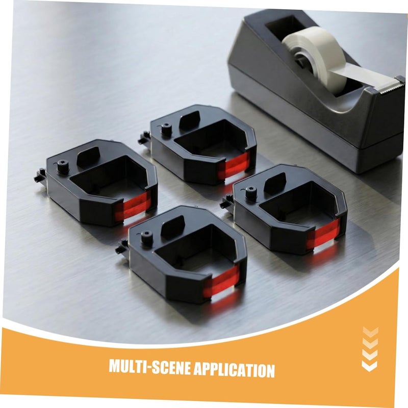 4pcs Employee Attendance Clock Ribbon Compatible with Time Clock Models, Office Printer Ribbon Accessory for Work Hour Tracking and Time Recorder Machines - Image 3