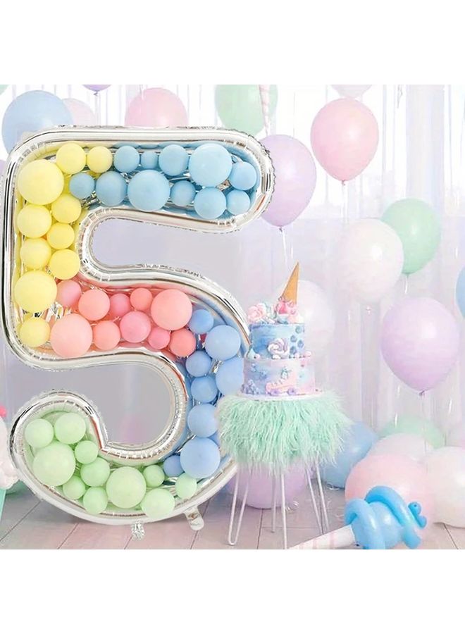 65 Inch Large Foil Number Balloon DIY Filling Frame 1st 18th Birthday Decoration Balloons Filling Box Party Supplies For Birthdays Wedding Anniversary Celebrations And Graduation Decorations - Image 1
