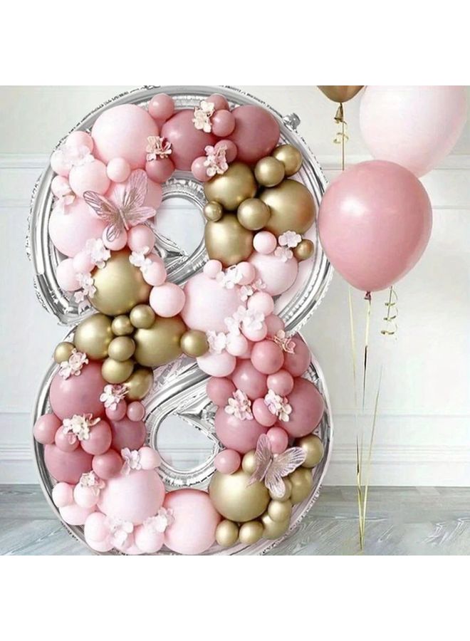 65 Inch Large Foil Number Balloon DIY Filling Frame 1st 18th Birthday Decoration Balloons Filling Box Party Supplies For Birthdays Wedding Anniversary Celebrations And Graduation Decorations - Image 4