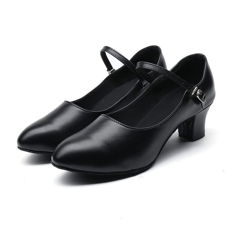 MSMAX Women Dance Heels Girls Character Shoes Dancing Pumps for Ballroom Flamenco Tango Latin 5 M US Women - Image 2