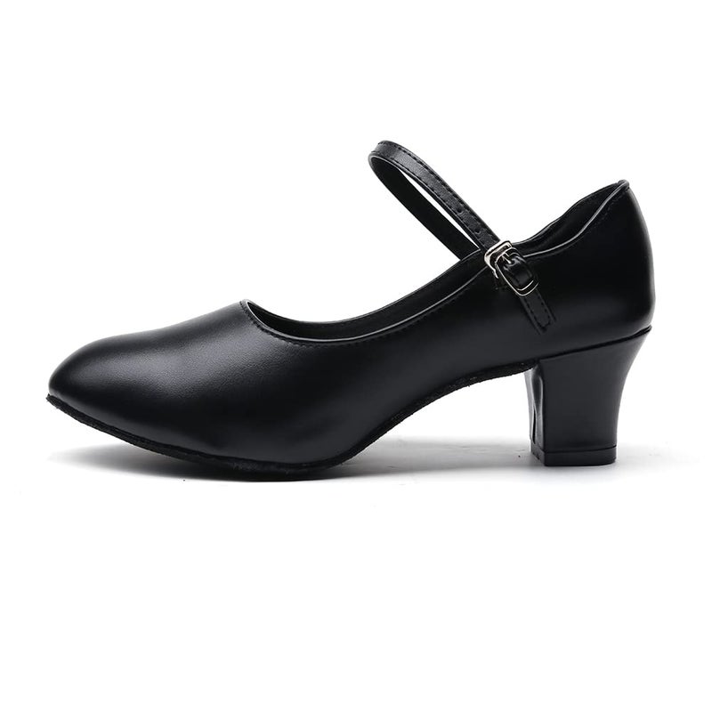 MSMAX Women Dance Heels Girls Character Shoes Dancing Pumps for Ballroom Flamenco Tango Latin 5 M US Women - Image 4