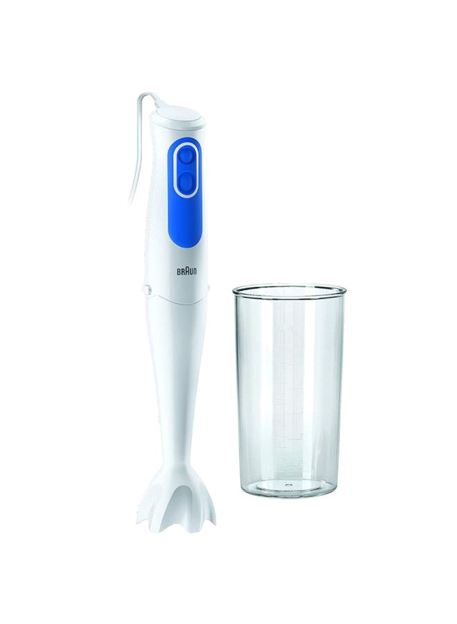 BRAUN Hand Blender With Beaker Minipimer 3 MQ3000 Smoothie White/Blue/Clear - Image 1