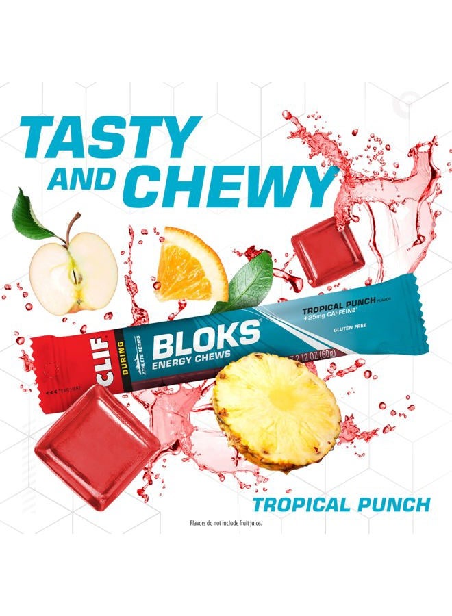 Clif Bar مضغوطات كليف شوت بلوكس بنكهة البونش الاستوائي مع 25 ملغ من الكافيين 60 غ (عبوة من 18) - Image 2