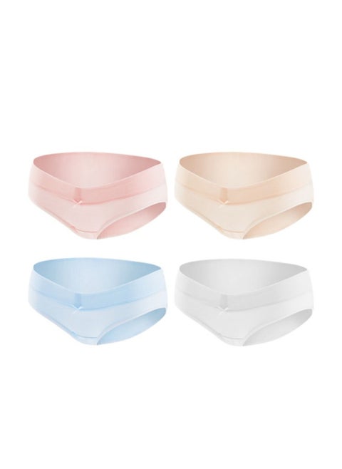 4 Pack Low Waist Briefs for Pregnancy, Breathable and High Elasticity