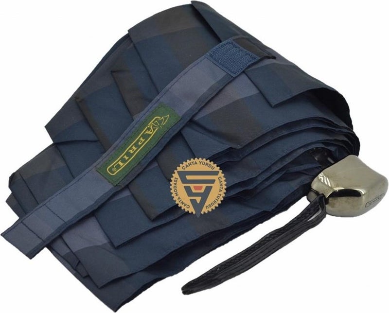 April 03L Women's Umbrella Plaid Navy Blue  - Image 1