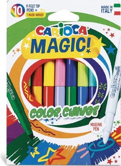 carioca Color Changing Magic Felt Pens (9 Colors + 1 Colors)  - Image 1