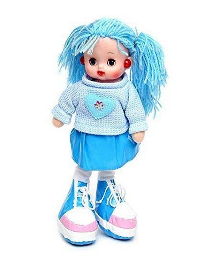 VGRASSP Beautiful Fluffy Smiling Doll Toy for Girls with Lights and Music - Soft and Cute - 36 cms - Image 1