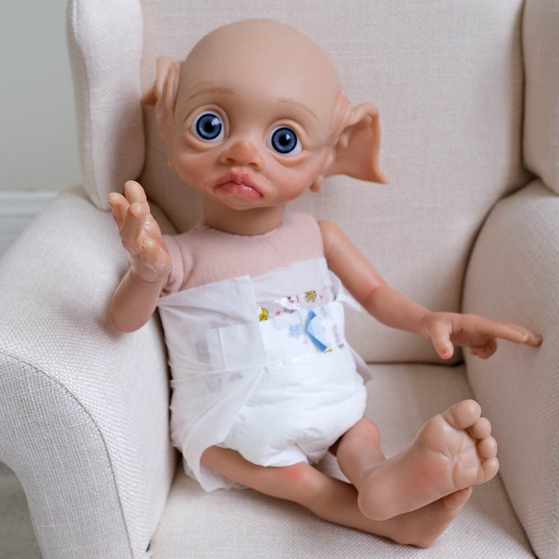 iCradle 17 Inch Handmade Reborn Elf Baby Fairy Doll Girl Reborn Fantasy Art Collectible Angel Baby Dolls - Image 3