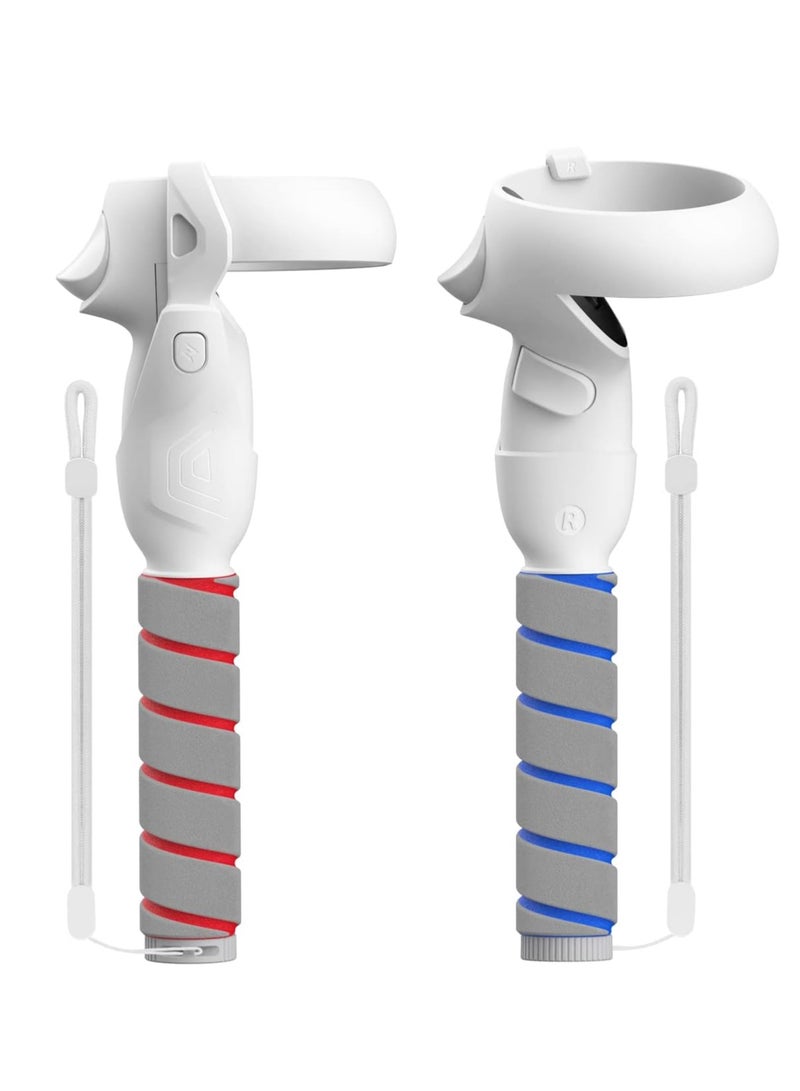 Bukela Handle Attachment for Oculus Quest 2 Controller,VR Golf Club Adapter for Meta Quest 2 Accessories Beat Saber Gorilla Tag, Enhance VR Experience  - Image 1