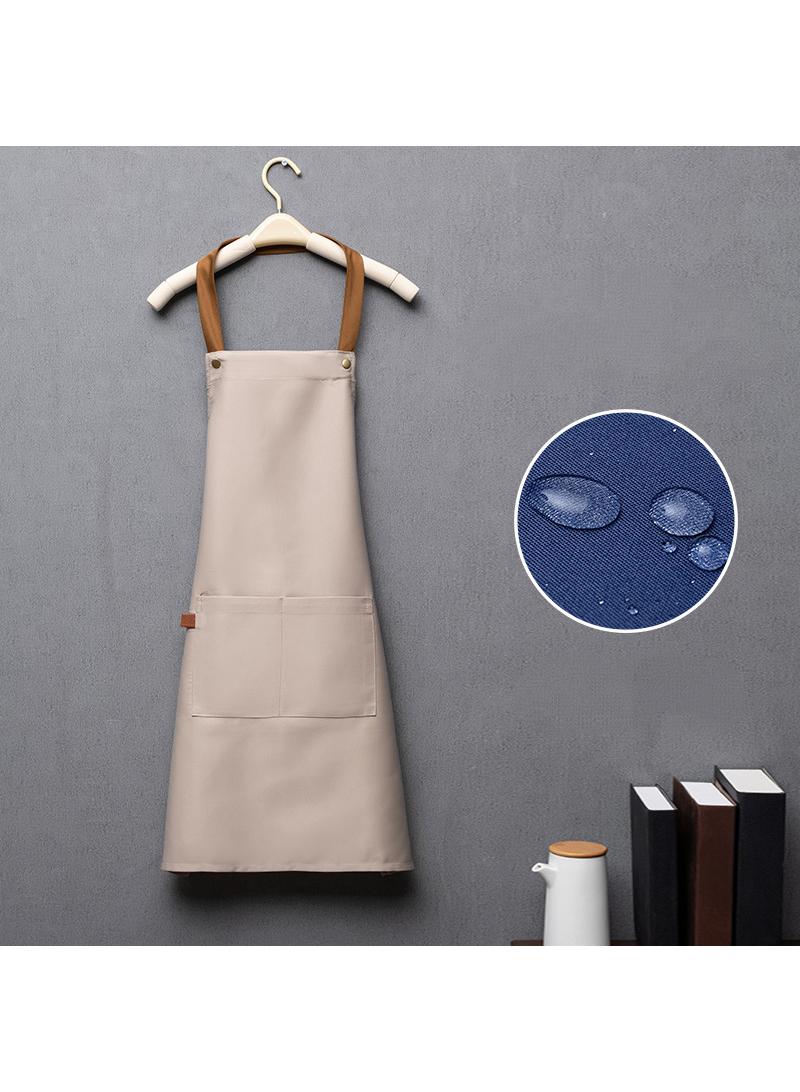 Waterproof and oil resistant apron hanging neck apron for home nail salon kitchen apron 70 * 80cm - Image 2