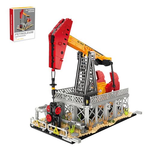 ILIEMOC City Gas Station Building JJ9221 Set 666pcs Modular Chemical Plant Bricks Kit with Storage Tank Lab Compatible with Lego City MOC Display Model for Adults Kids Age 6 - Image 1