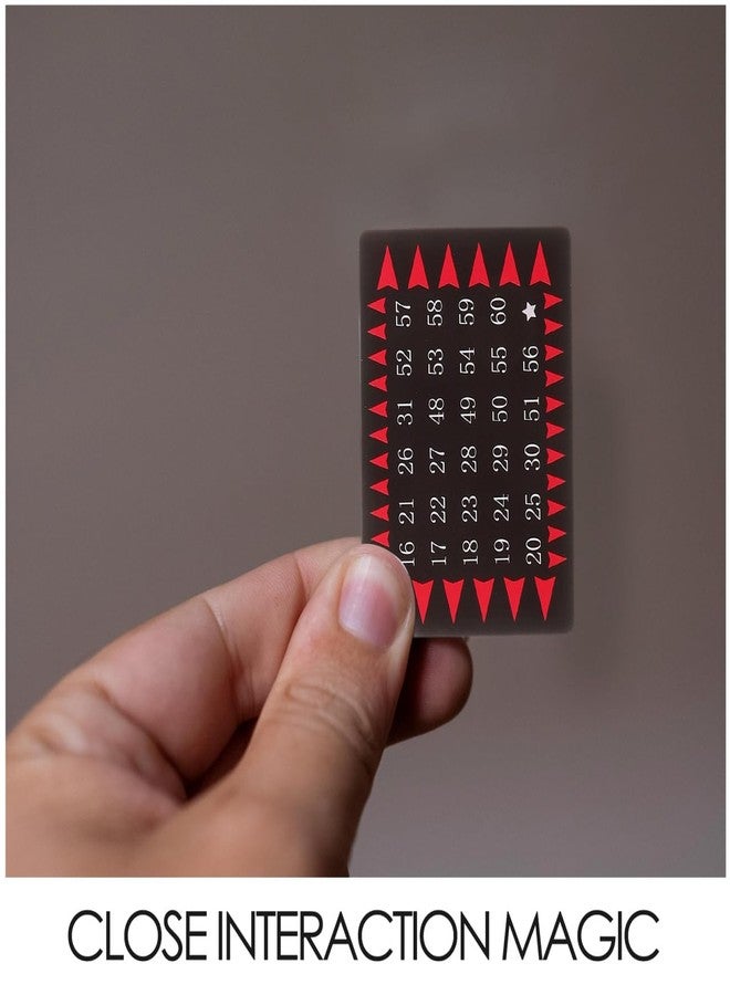 VICASKY 5 Sets Telepathic Number Cards Mind Reading Tricks Toys Stage Mind Reading Number Card Mental Prediction Cards Telepathic Playing Card - Image 5