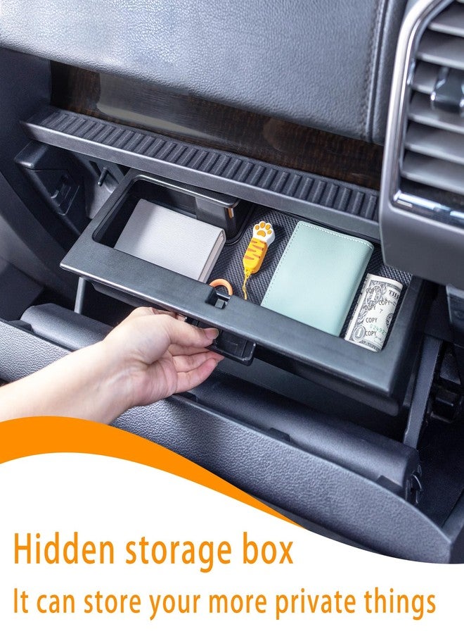 RAVOTOM Glove Box Organizer Compatible with 2015-2020 Ford F150 Accessories Interior Hidden Glove Storage Compartment Organizer Tray ABS Materials - Image 5