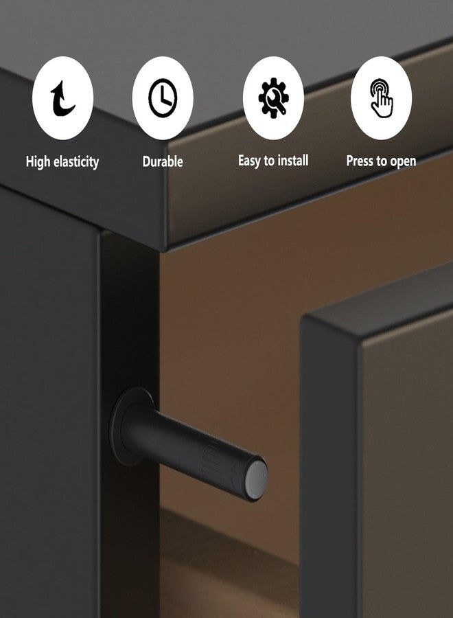 bjsdkff 10 Pcs Magnetic Cabinet Locks, Magnetic Cabinet Door Catch, Push to Open Cabinet Hardware, Cabinet Door Latch for Closure Cabinet Drawer Wardrobe Kitchen Door (Trumpet) - Image 5
